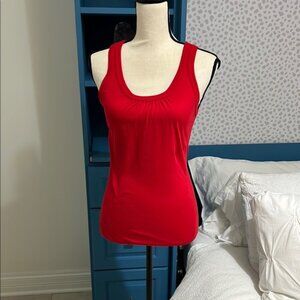 Michael Stars Red Nelly scoop neck original tank tee OS